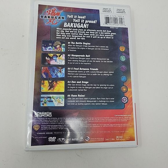 Bakugan DVD Lot Vol. 1,2,3 Cartoon Network Battle Brawlers - Picture 3 of 14